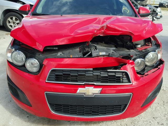 1G1JA5SH8E4197672 - 2014 CHEVROLET SONIC LS RED photo 9