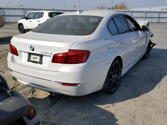 WBAXA5C52ED689634 - 2014 BMW 535 D WHITE photo 4