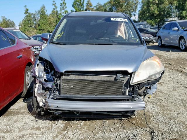 JHLRE38757C048326 - 2007 HONDA CR-V EXL BLUE photo 10