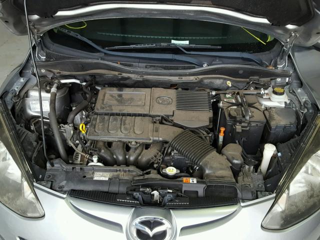 JM1DE1KY1D0154900 - 2013 MAZDA MAZDA2 SILVER photo 7