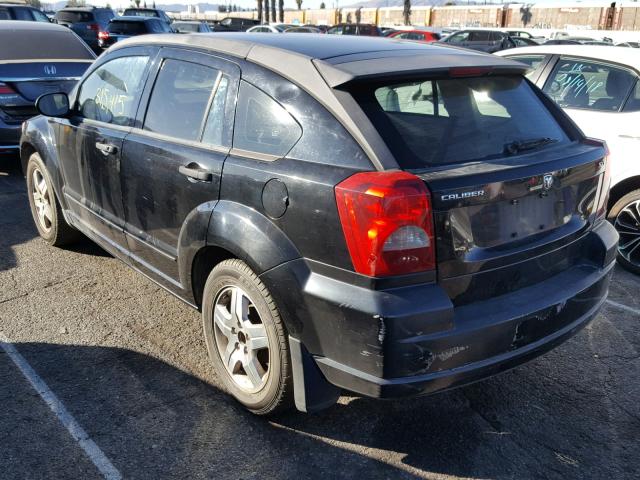 1B3HB48B07D572071 - 2007 DODGE CALIBER SX BLACK photo 3