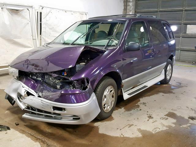 4M2DV1115VDJ26218 - 1997 MERCURY VILLAGER PURPLE photo 2