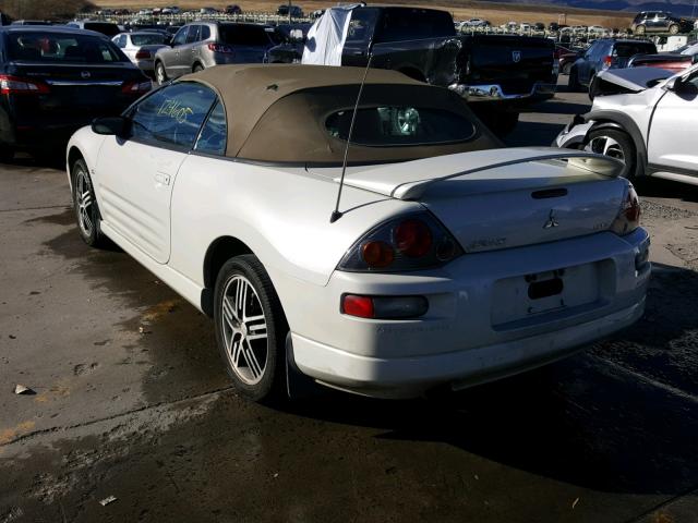 4A3AE75H15E043735 - 2005 MITSUBISHI ECLIPSE SP WHITE photo 3