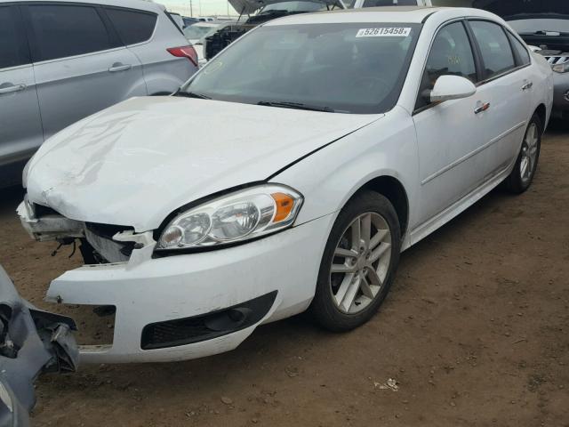 2G1WC5E30D1227418 - 2013 CHEVROLET IMPALA LTZ WHITE photo 2