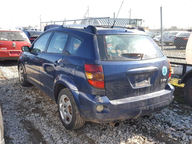 5Y2SL62854Z445096 - 2004 PONTIAC VIBE BLUE photo 3