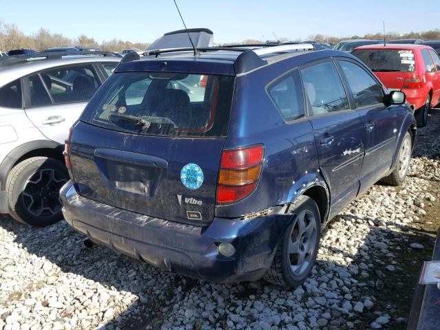 5Y2SL62854Z445096 - 2004 PONTIAC VIBE BLUE photo 4