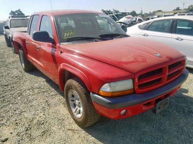 1D7HL38X93S174127 - 2003 DODGE DAKOTA QUA RED photo 1