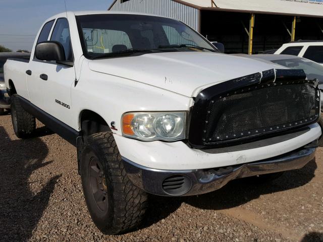 3D7KU28C94G139915 - 2004 DODGE RAM 2500 S WHITE photo 1