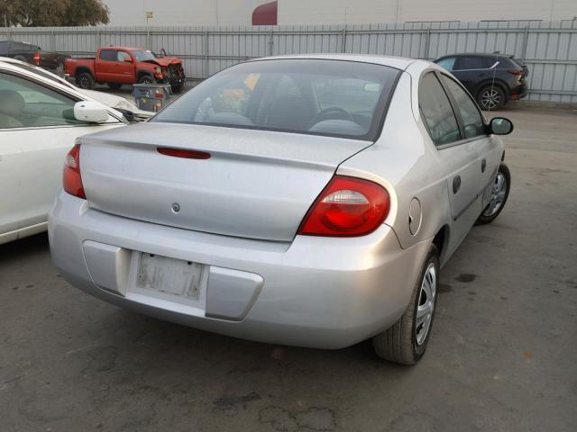 1B3ES26C93D218840 - 2003 DODGE NEON SE SILVER photo 4