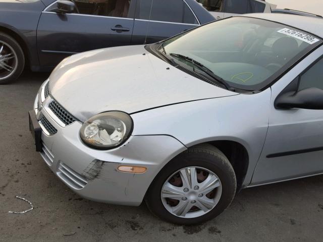 1B3ES26C93D218840 - 2003 DODGE NEON SE SILVER photo 9