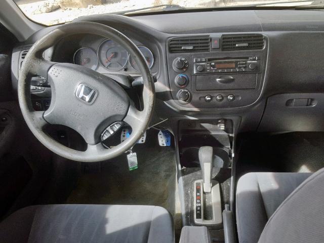 1HGES16503L003560 - 2003 HONDA CIVIC LX SILVER photo 9