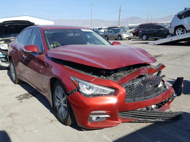 JN1BV7AR7FM399302 - 2015 INFINITI Q50 BASE RED photo 1