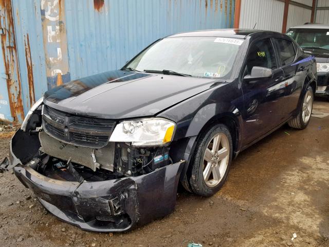 1B3LC56R18N169516 - 2008 DODGE AVENGER SX BLACK photo 2