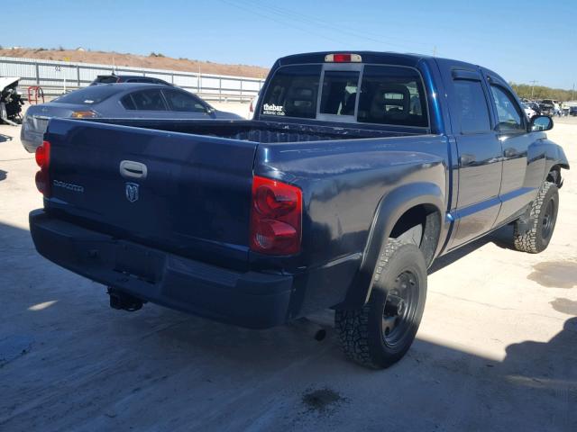 1D7HW28K66S671551 - 2006 DODGE DAKOTA QUA BLUE photo 4