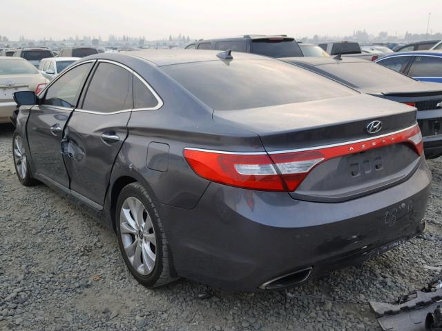 KMHFG4JG4CA180313 - 2012 HYUNDAI AZERA GLS GRAY photo 3