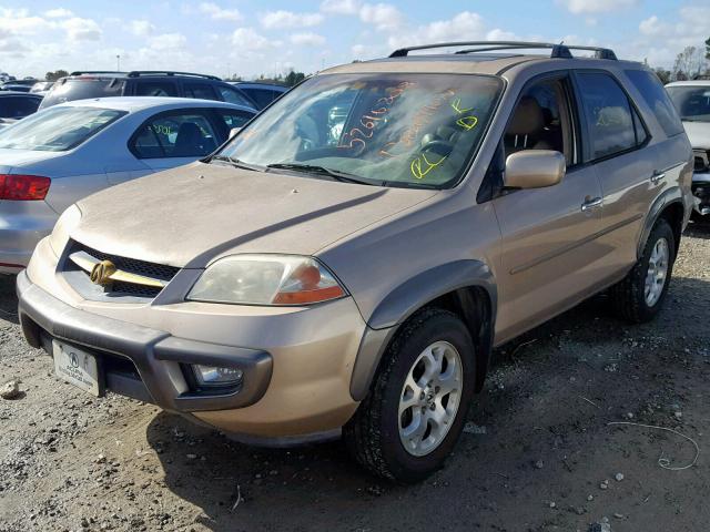 2HNYD18852H503961 - 2002 ACURA MDX TOURIN GOLD photo 2