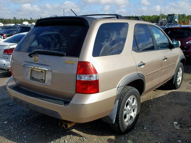 2HNYD18852H503961 - 2002 ACURA MDX TOURIN GOLD photo 4