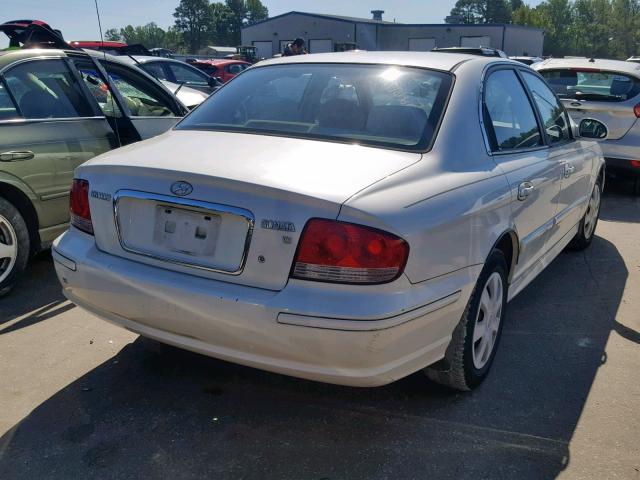 KMHWF25H12A604314 - 2002 HYUNDAI SONATA GL WHITE photo 4