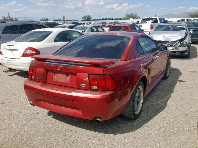 1FAFP42X03F325097 - 2003 FORD MUSTANG GT RED photo 4