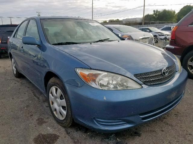 4T1BE32K04U837139 - 2004 TOYOTA CAMRY LE BLUE photo 1