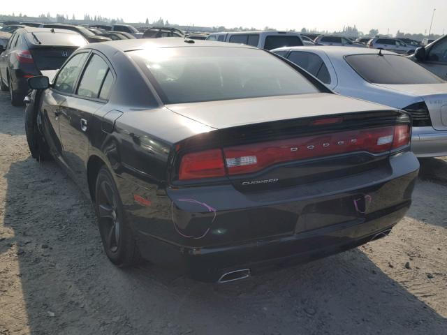 2C3CDXHG4CH205434 - 2012 DODGE CHARGER SX BLACK photo 3