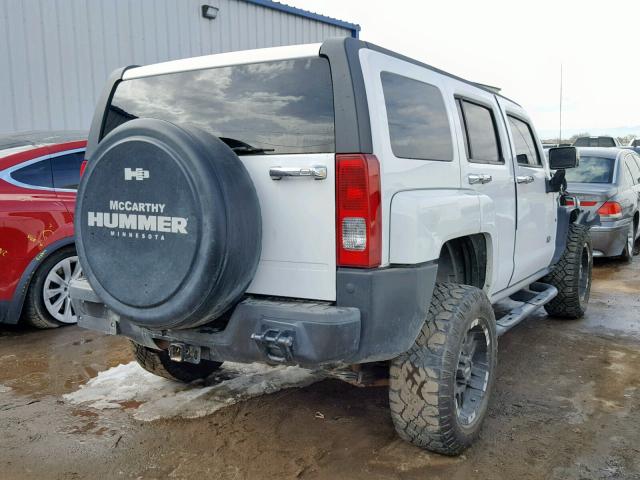 5GTMNJEE5A8138206 - 2010 HUMMER H3 LUXURY WHITE photo 4