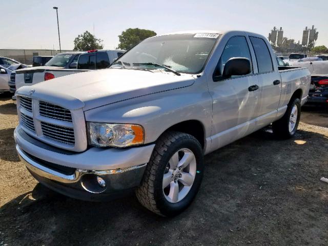 1D7HA18D25S153901 - 2005 DODGE RAM 1500 S SILVER photo 2