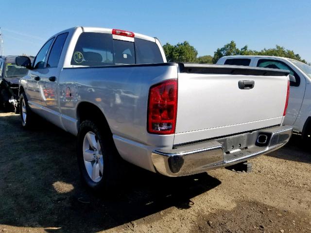 1D7HA18D25S153901 - 2005 DODGE RAM 1500 S SILVER photo 3