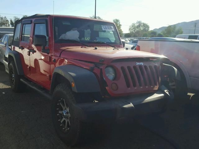 1J4GB39107L106831 - 2007 JEEP WRANGLER X RED photo 1