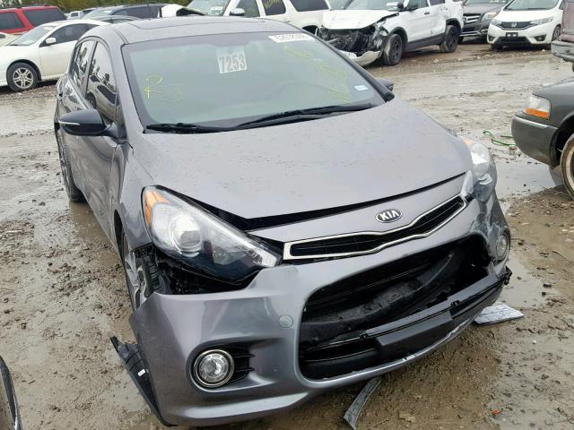 KNAFZ5A39G5574046 - 2016 KIA FORTE SX GRAY photo 1