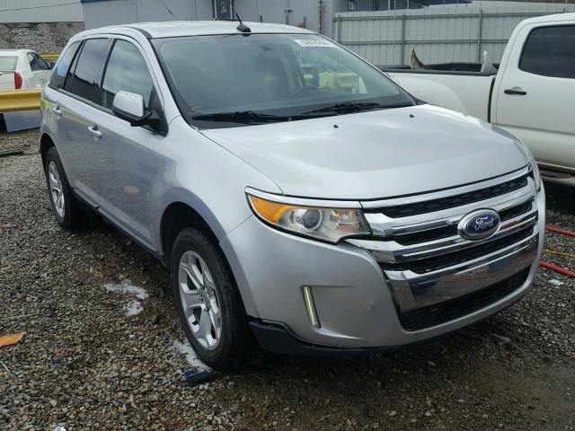 2FMDK4JC9DBA91104 - 2013 FORD EDGE SEL SILVER photo 1