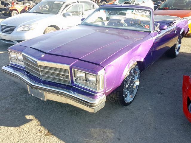 4J57H7H256196 - 1977 BUICK COUPE PURPLE photo 2