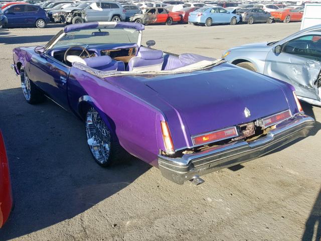 4J57H7H256196 - 1977 BUICK COUPE PURPLE photo 3