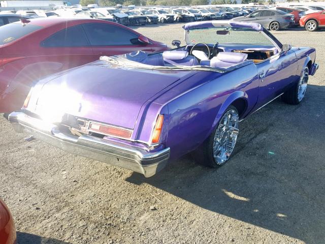 4J57H7H256196 - 1977 BUICK COUPE PURPLE photo 4