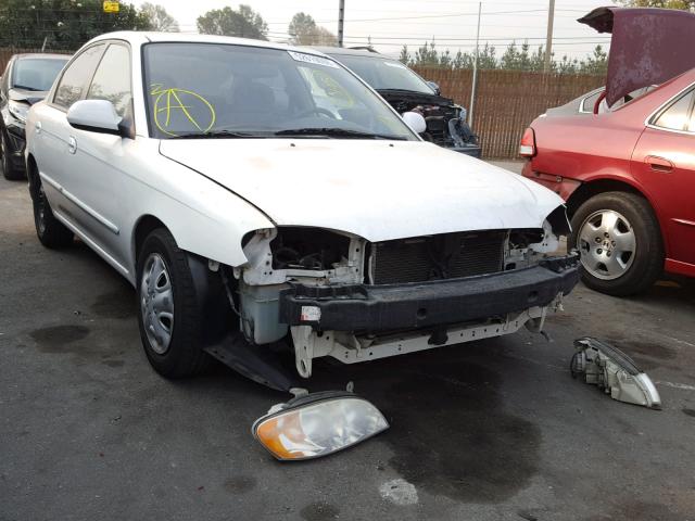 KNAFB121845315649 - 2004 KIA SPECTRA BA WHITE photo 1