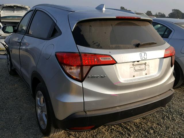 3CZRU5H79GM708680 - 2016 HONDA HR-V EXL SILVER photo 3