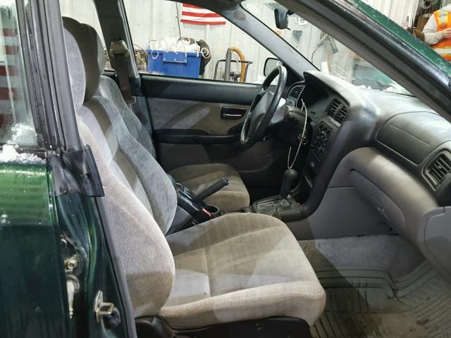 4S3BE635617209787 - 2001 SUBARU LEGACY L GREEN photo 5