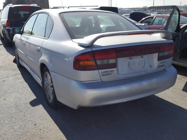 4S3BE646235200977 - 2003 SUBARU LEGACY GT SILVER photo 3