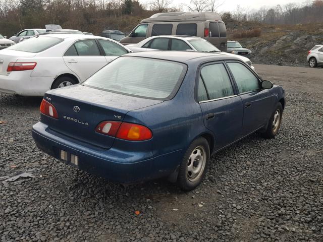 2T1BR12E3YC356070 - 2000 TOYOTA COROLLA VE BLUE photo 4