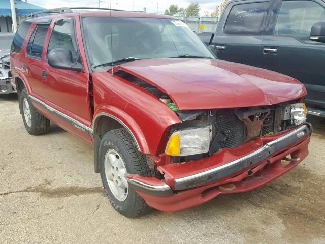 1GNDT13W4V2250410 - 1997 CHEVROLET BLAZER BURGUNDY photo 1