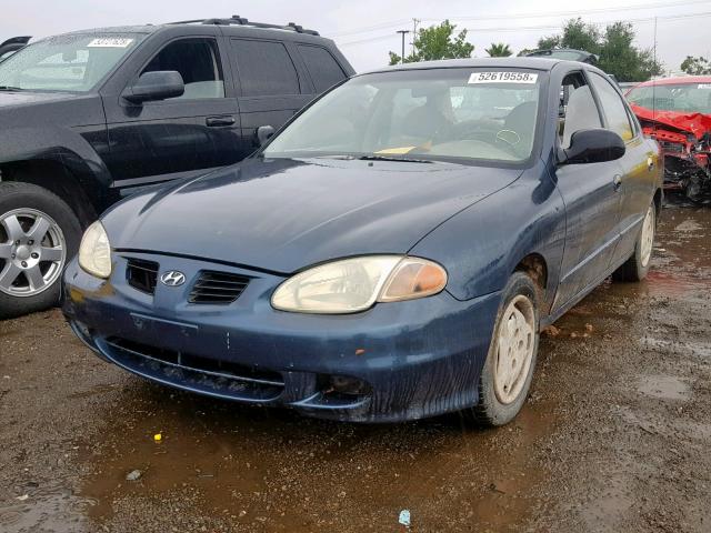 KMHJF25FXXU763024 - 1999 HYUNDAI ELANTRA BA BLUE photo 2