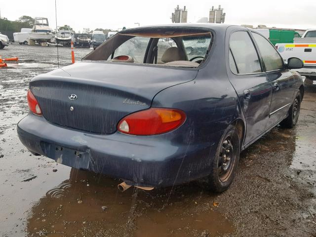 KMHJF25FXXU763024 - 1999 HYUNDAI ELANTRA BA BLUE photo 4