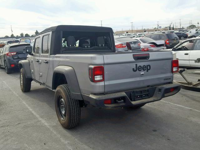 1C6HJTAG7LL126508 - 2020 JEEP GLADIATOR GRAY photo 3