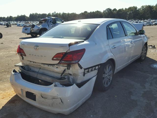 4T1BK3DB8AU357819 - 2010 TOYOTA AVALON XL WHITE photo 4