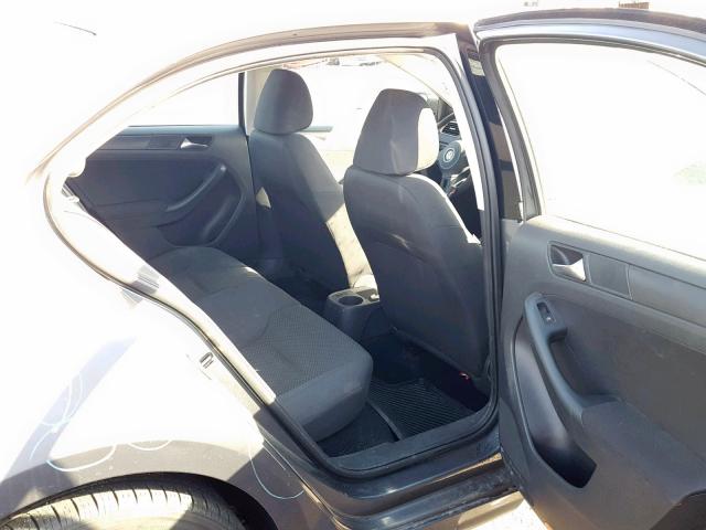 3VW2K7AJ9CM382109 - 2012 VOLKSWAGEN JETTA BASE GRAY photo 6