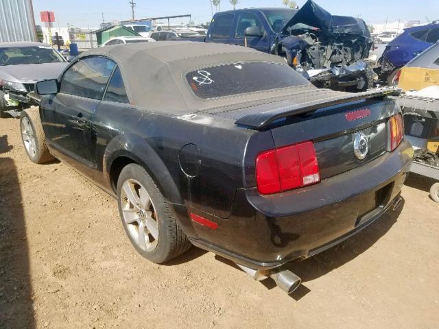 1ZVHT85H265146223 - 2006 FORD MUSTANG GT BLACK photo 3