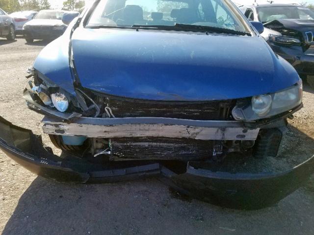 1HGFA16817L136867 - 2007 HONDA CIVIC EX BLUE photo 9