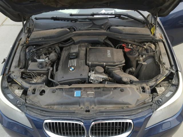 WBANW13578CZ79671 - 2008 BMW 535 I BLUE photo 7