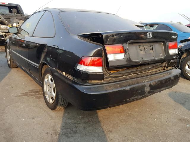 1HGEJ6120TL044591 - 1996 HONDA CIVIC DX BLACK photo 3