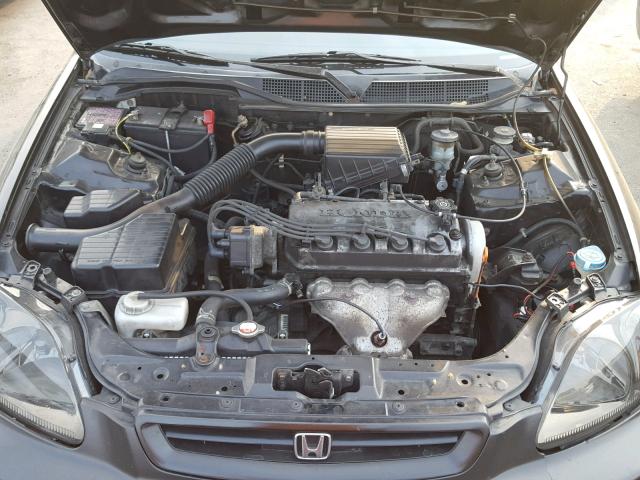 1HGEJ6120TL044591 - 1996 HONDA CIVIC DX BLACK photo 7